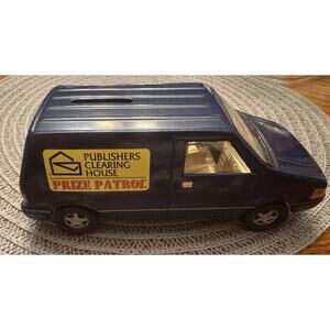 PCH Prize Patrol Van Piggy Bank 1997 E762 Blue Plastic Vehicle Original